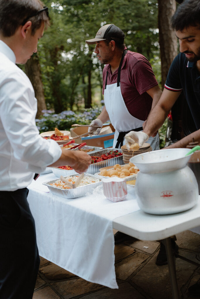 photo of indian food at wedding