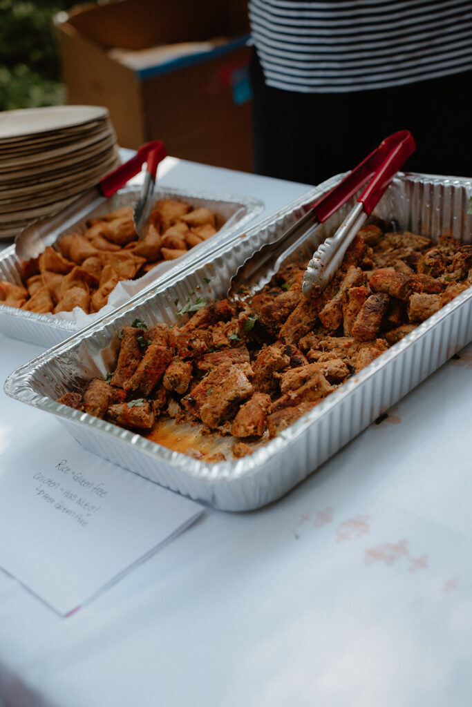 photo of indian food at wedding