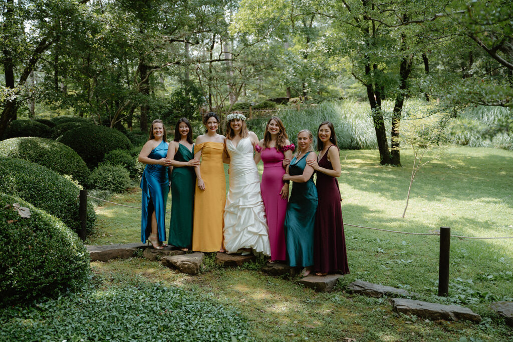 photo of bride and bridesmaids