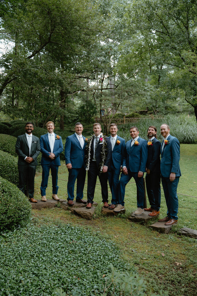 photo of groom and groomsmen