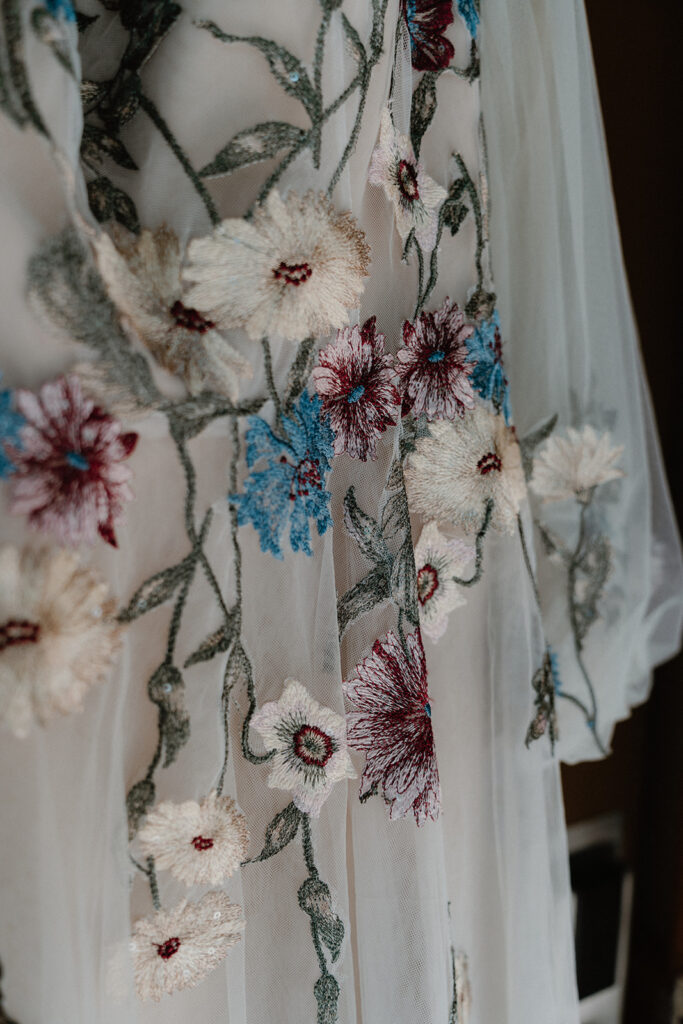 photo of wedding dress details