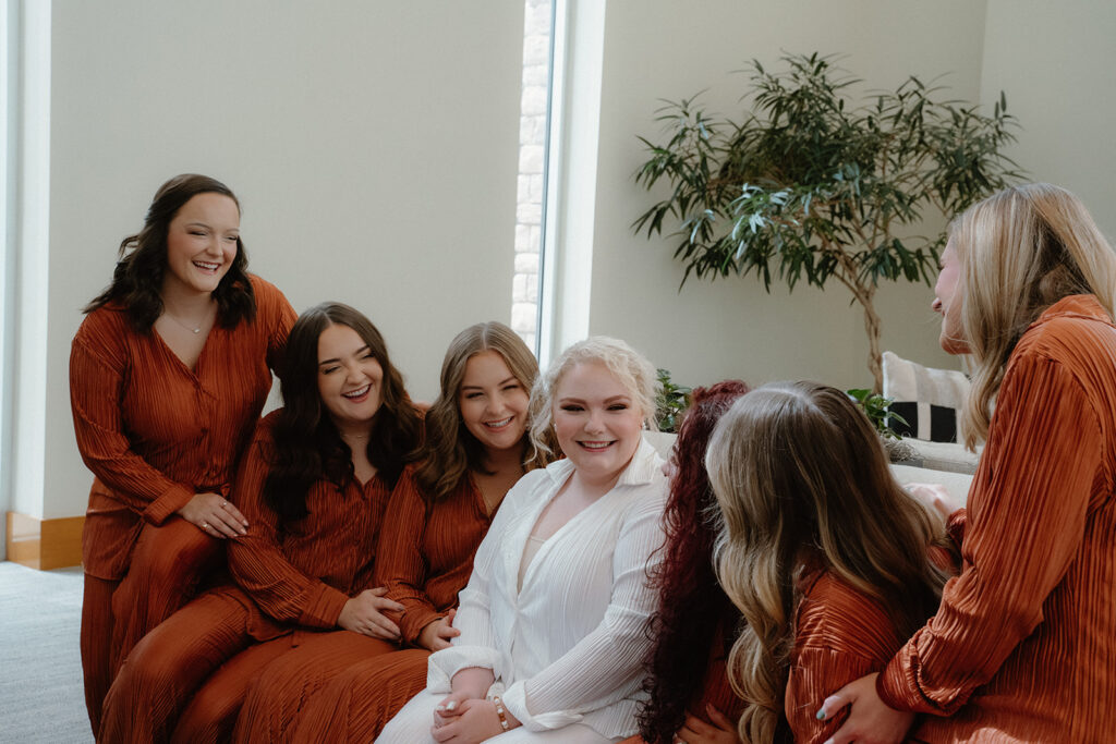 Bridesmaids in Pijamas PJs