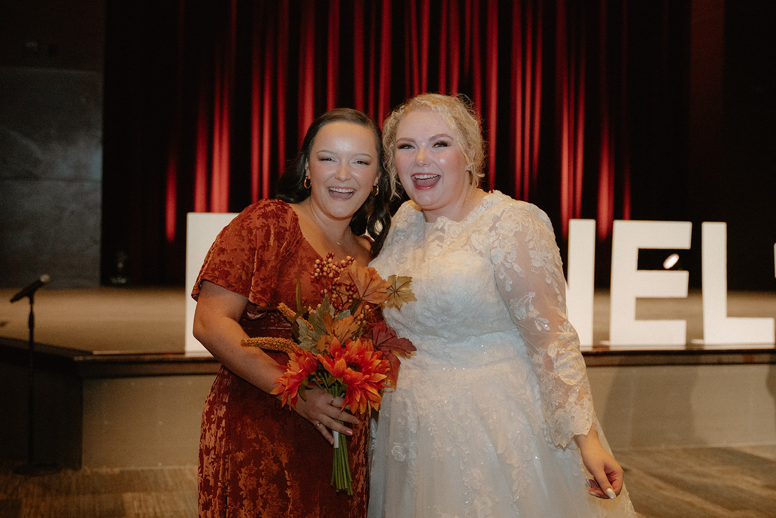 Wedding Reception bouquet toss photos