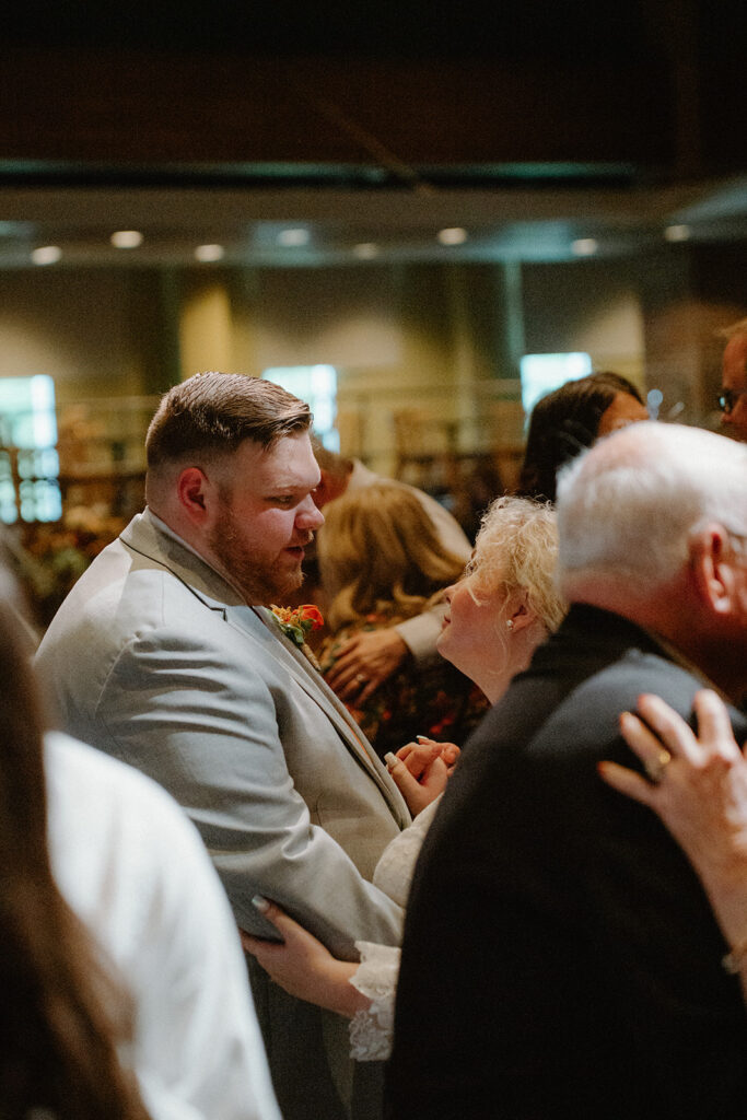 Last dance at wedding reception photo